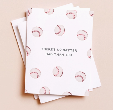 No Batter Dad - Father's Day Card