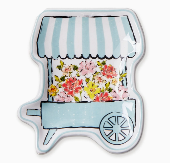 Flower Cart Trinket Dish