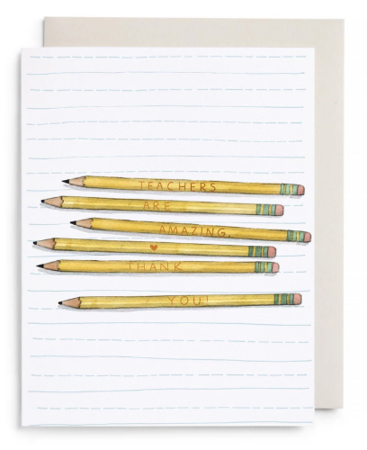 Teacher Pencils Greeting Card