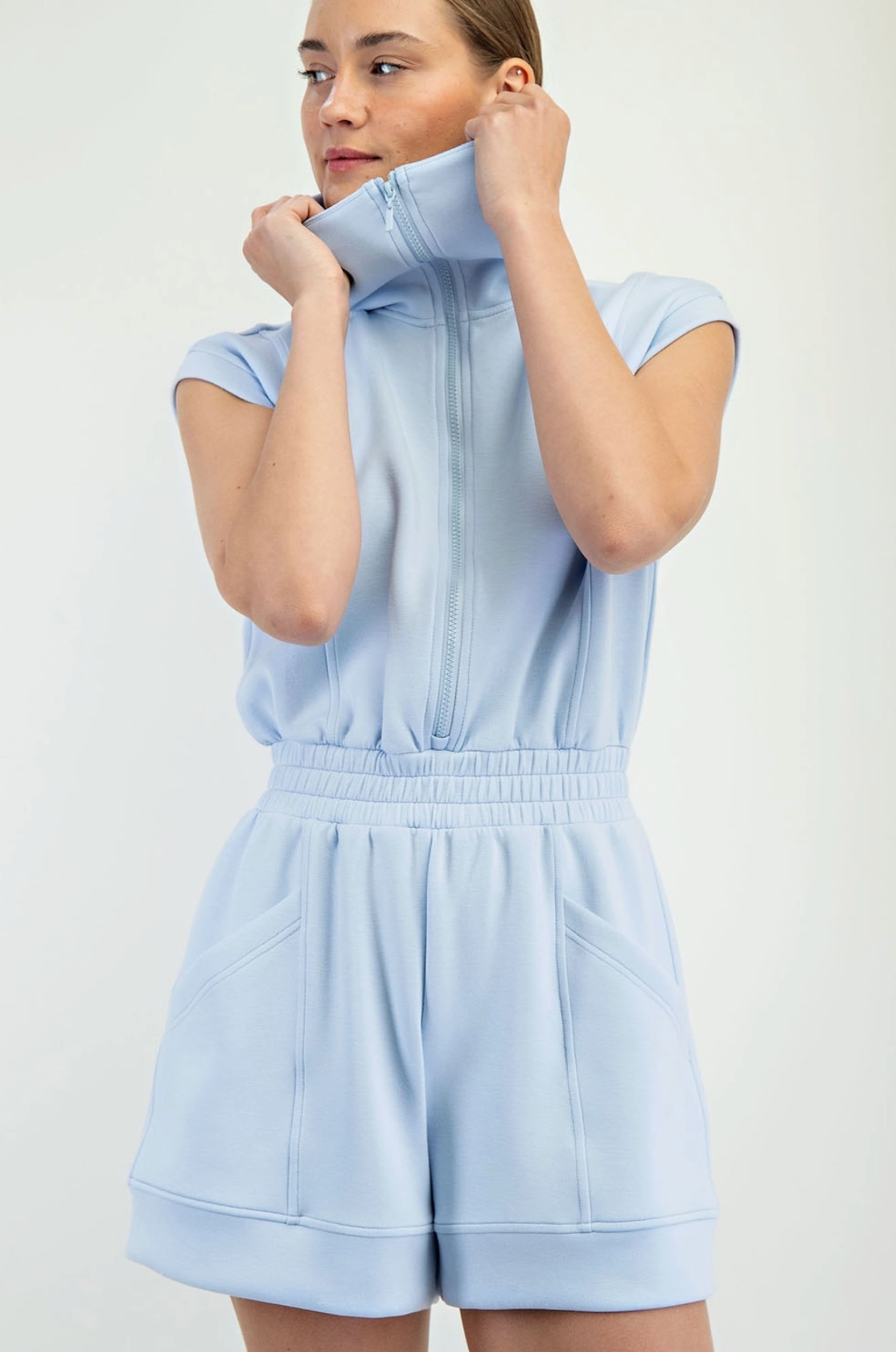 Scuba Luxe Sleeveless Romper