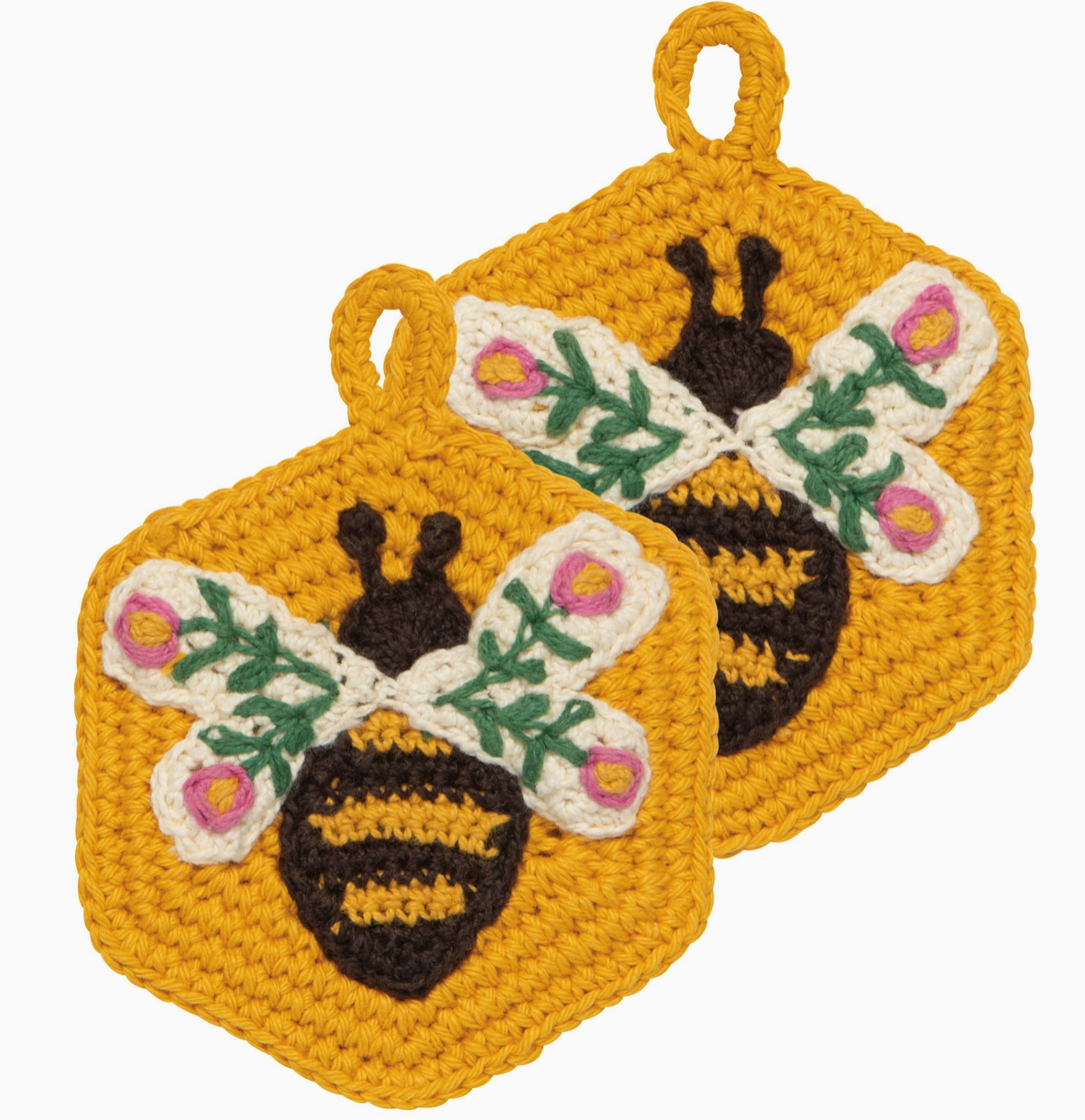 Bee Garden Crochet Sponges Set