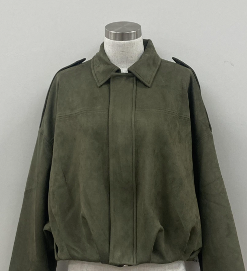 Suede Bomber Jacket