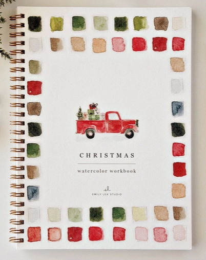 Classic Christmas Watercolor Workbook