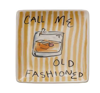 Stoneware Cocktail Plate