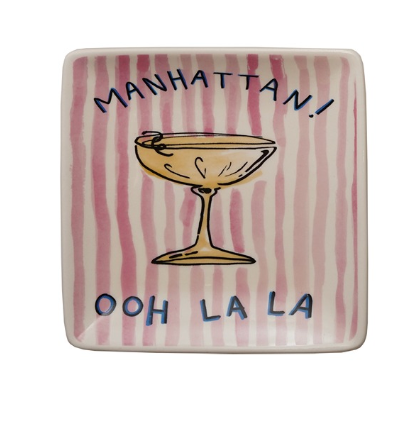 Stoneware Cocktail Plate