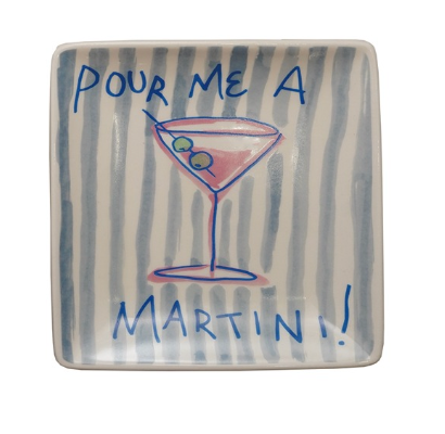Stoneware Cocktail Plate