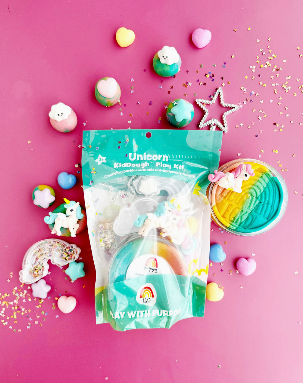 Unicorn Kiddough Play Kit