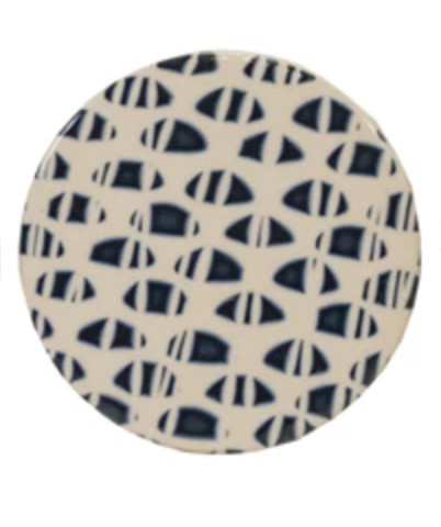Stoneware Coasters with Tile Pattern