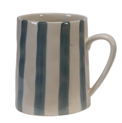 14 oz. Hand-Painted Stoneware Mug