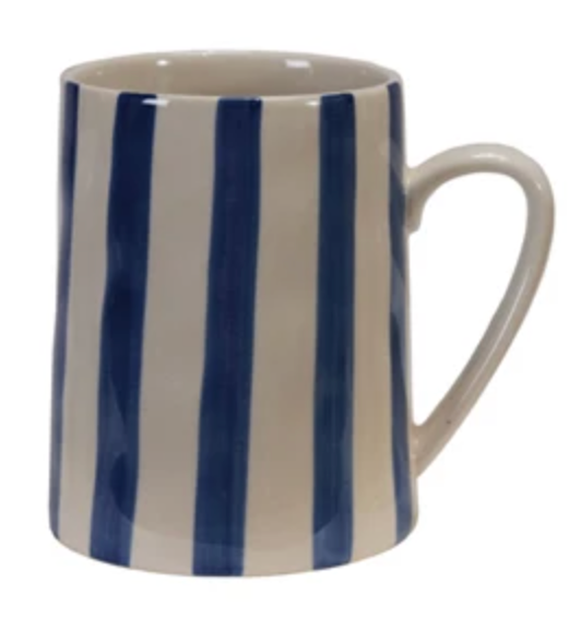 14 oz. Hand-Painted Stoneware Mug