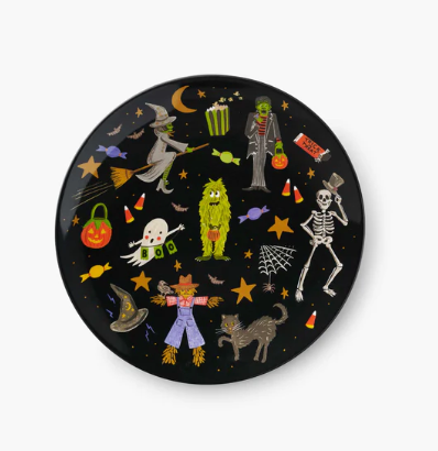 Halloween Parade Melamine Assorted Dessert Plates