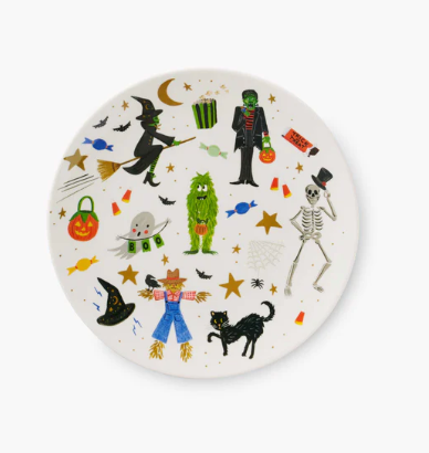 Halloween Parade Melamine Assorted Dessert Plates