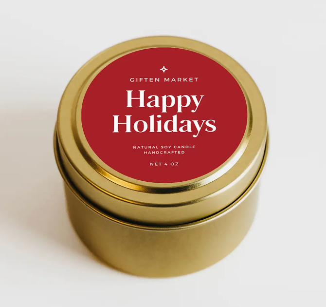 4 oz Travel Tin Soy Candle