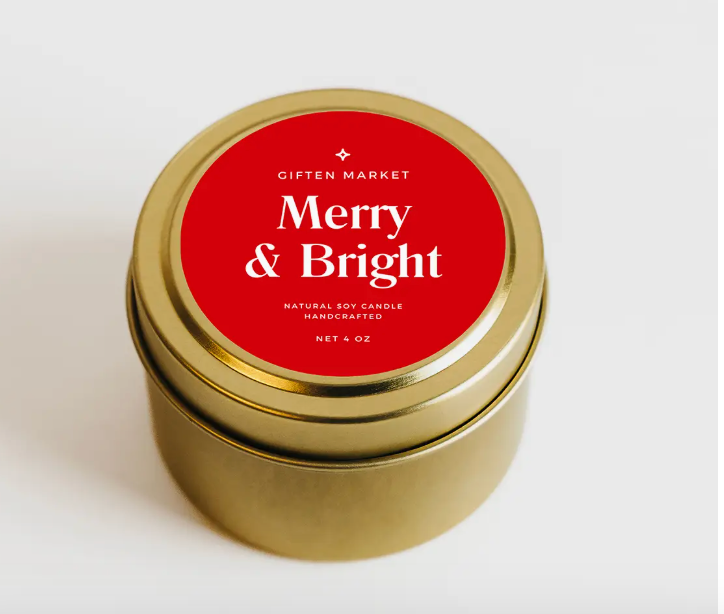 4 oz Travel Tin Soy Candle