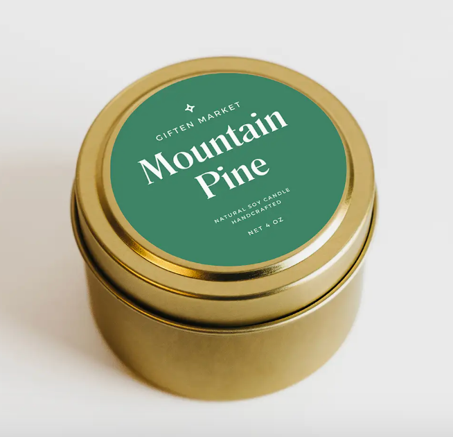 4 oz Travel Tin Soy Candle