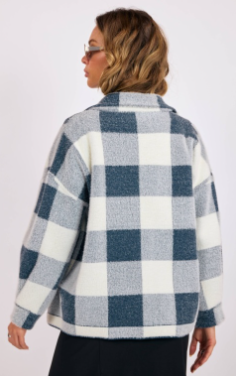 Lola Buffalo Plaid Sweater Jacket