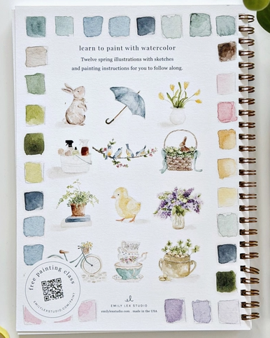 Spring Watercolor Workbook