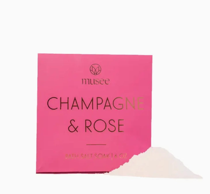 Champagne &amp; Rose Mini Bath Salt Soak