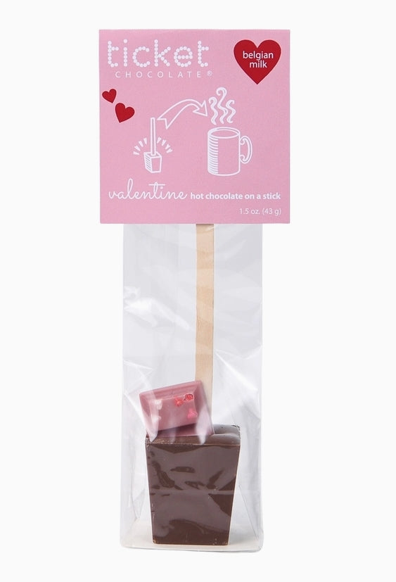 Valentine-Hot Chocolate On A Stick (Belgian Milk)