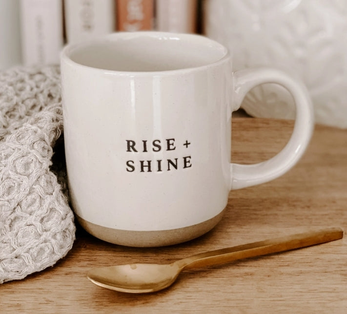 Rise and Shine Stoneware Coffee Mug