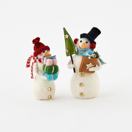 Wool Standing Snowman 6.25 inch