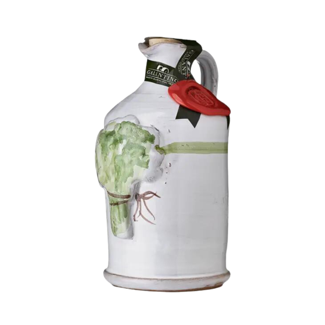 Basil Extra Virgin Olive Oil - Ceramic Bottle