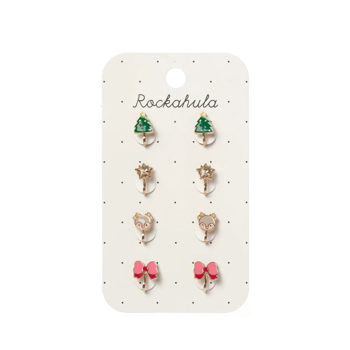 Jolly Christmas Clip On Earrings
