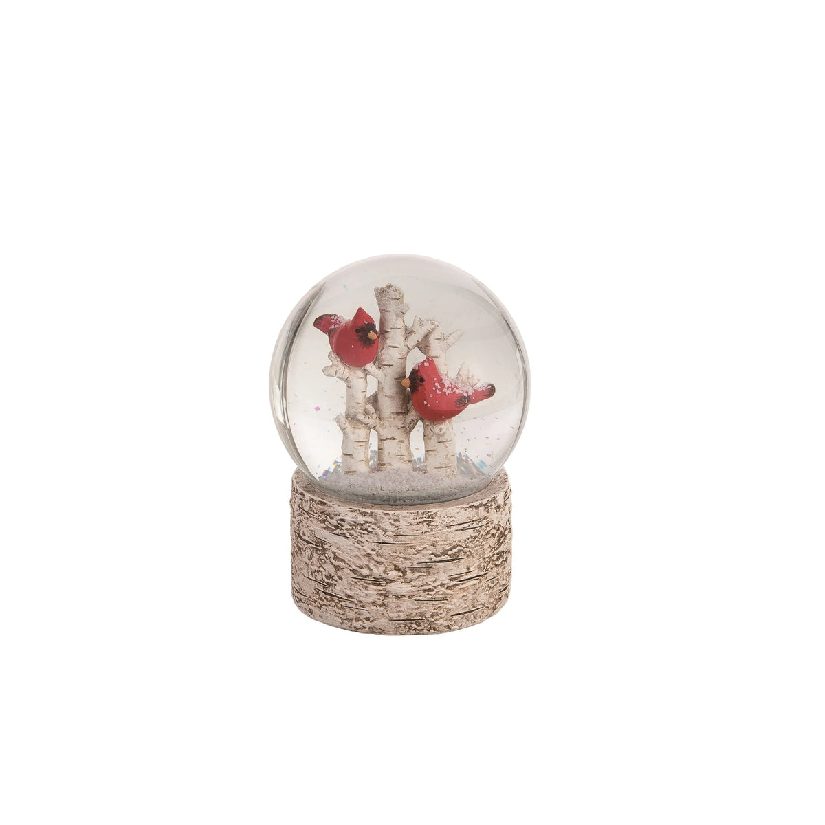 Glass/Resin Birch Scene Snow Globe