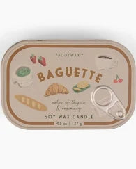 Bistro Printed Tin Candle