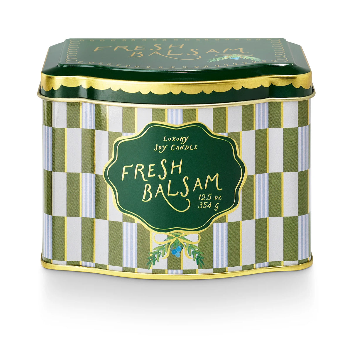 Fresh Balsam Printed Tin Candle