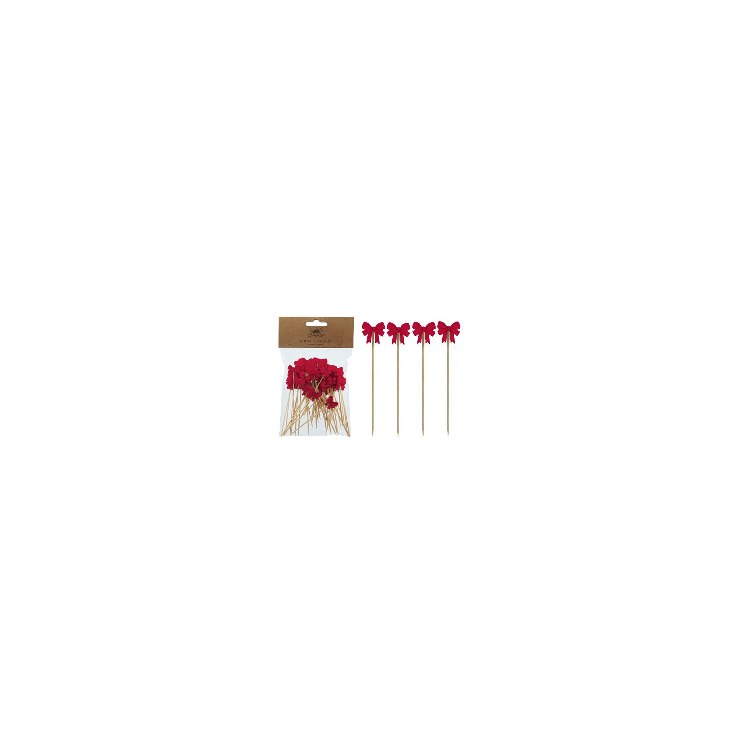 Bamboo Single Use Holiday Picks