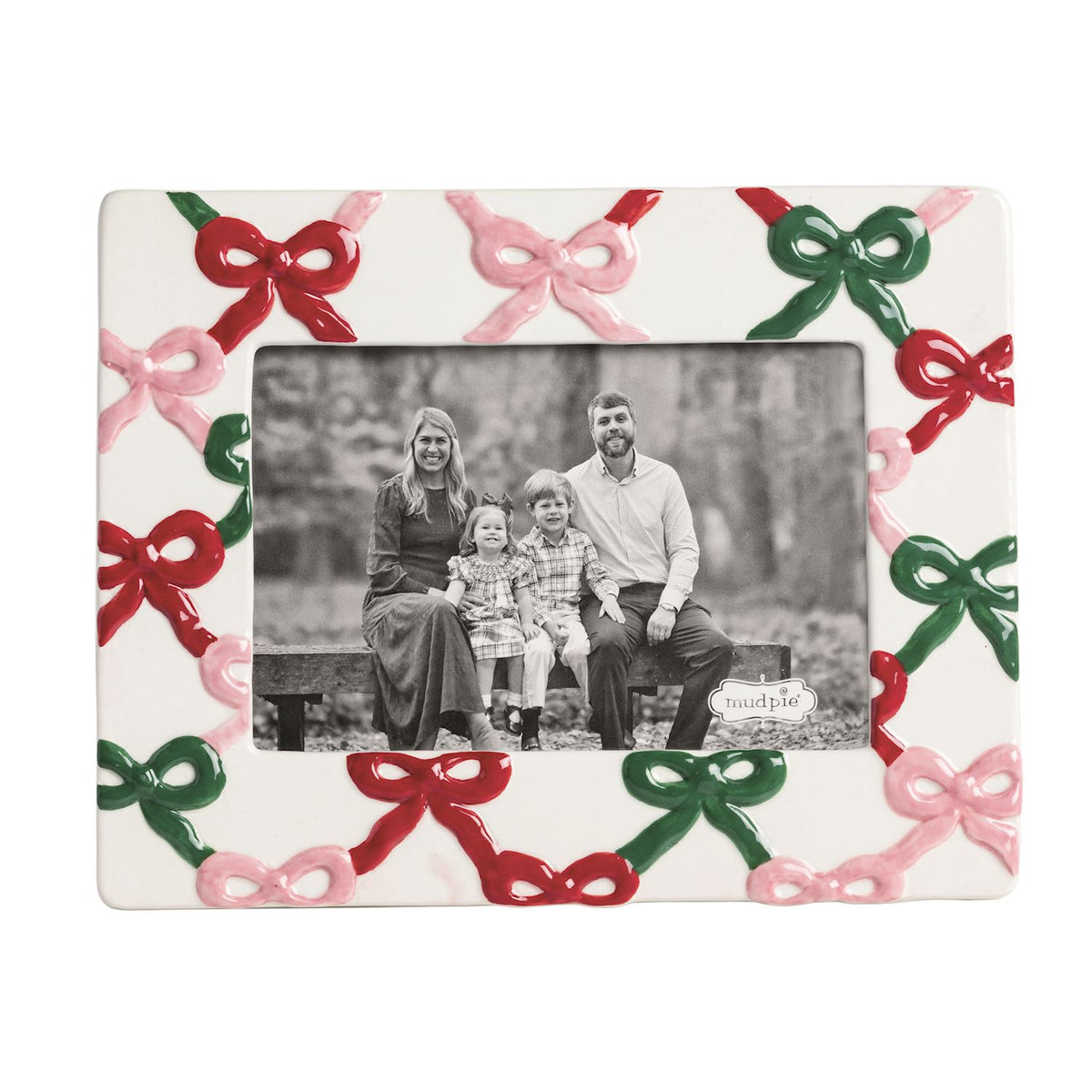 Multi-Bow Ceramic Picture Frame