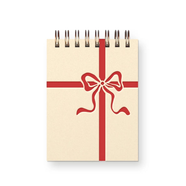 Christmas Bow Mini Jotter Notebook