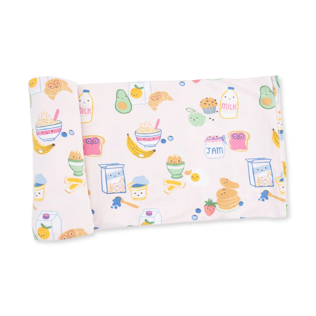 Breakfast Club Pink Swaddle Blanket