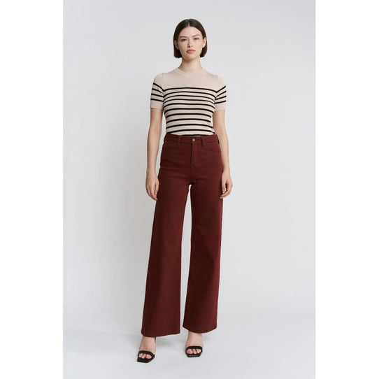 High Rise Wide Leg Denim
