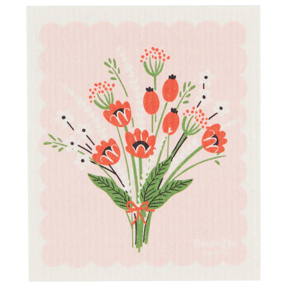 Spring Bouquet Swedish Dishcloth