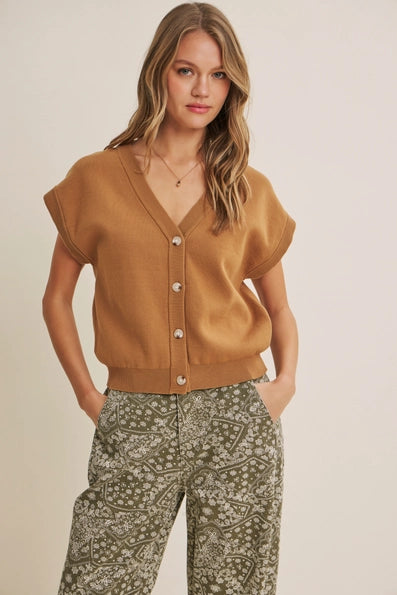 Multi-Way Versatility Button Down Sweater Vest
