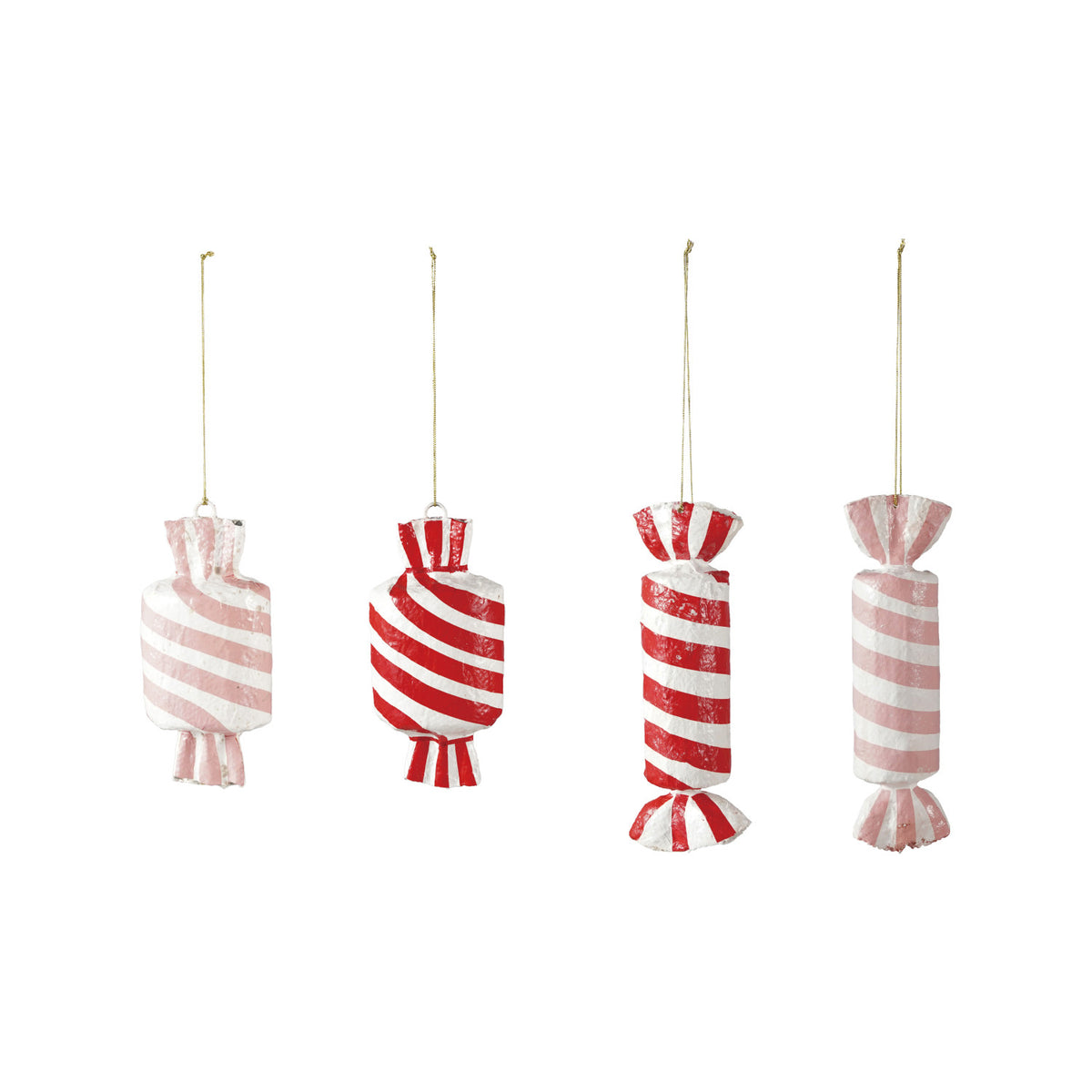Metal &amp; Paper Mache Candy Ornaments