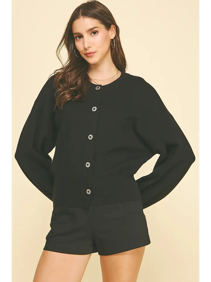 Jewel Button Down Cardigan