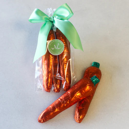 3pc Easter's Solid Milk Chocolate Carrots