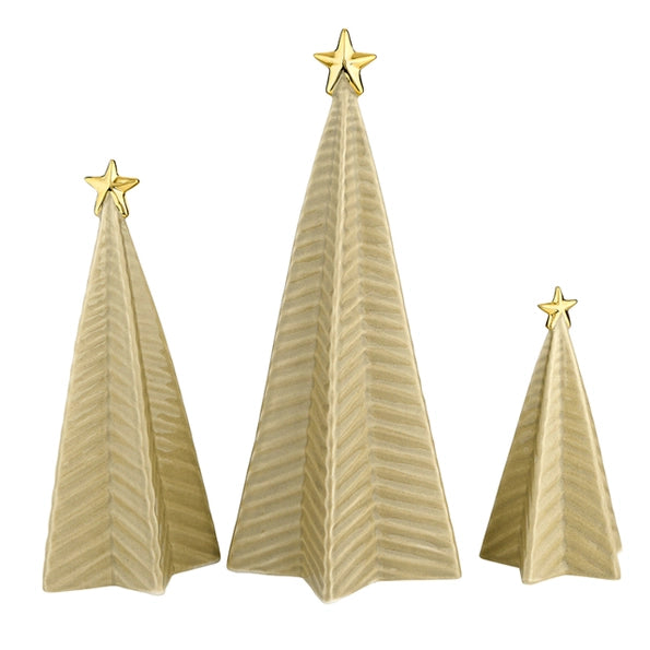 Ceramic Gold Star Trees