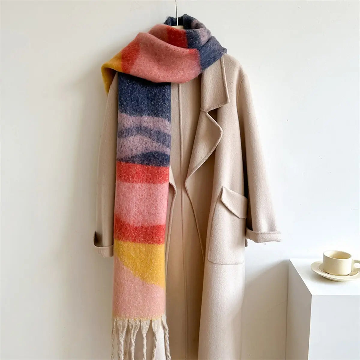 Colorblock Winter Scarf