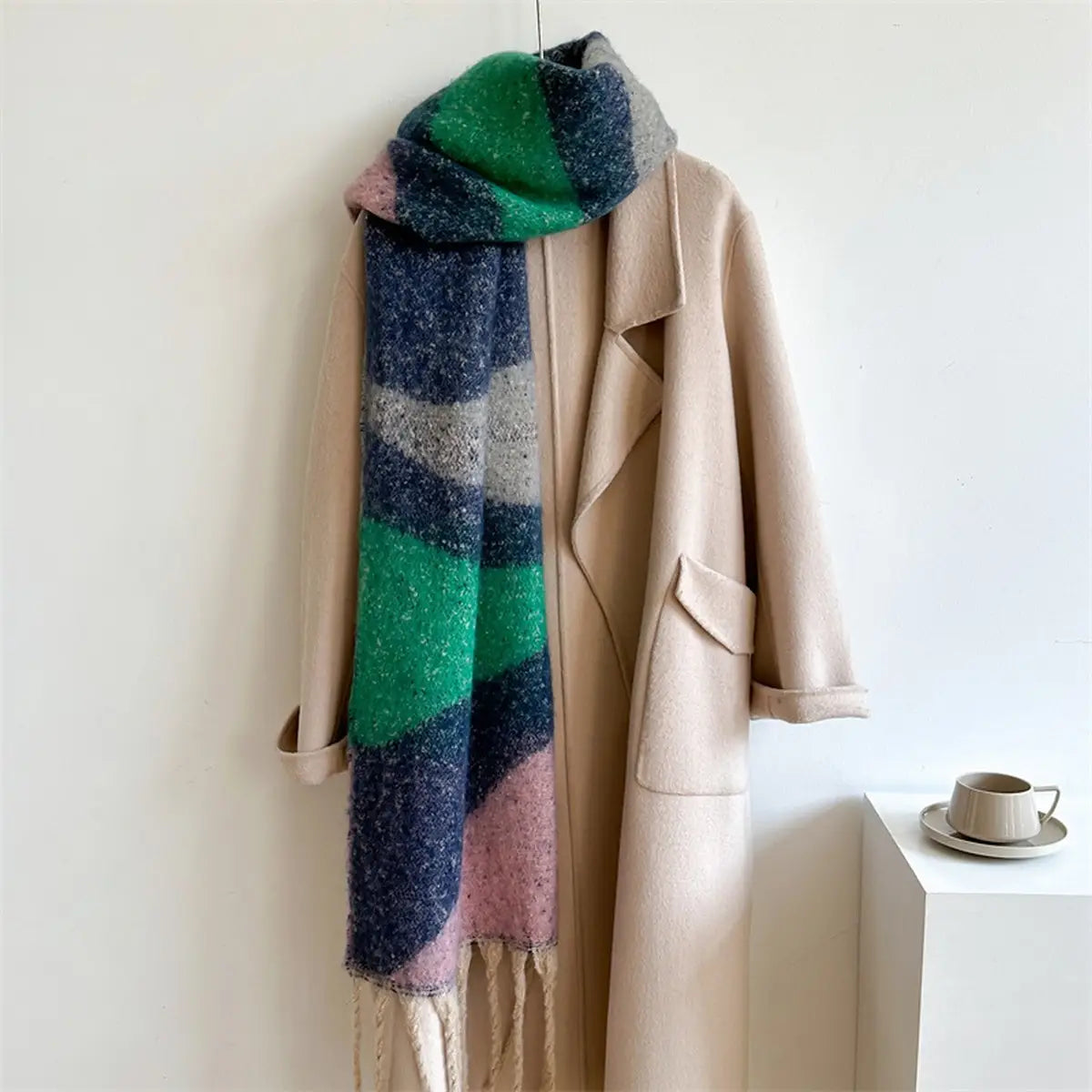 Colorblock Winter Scarf