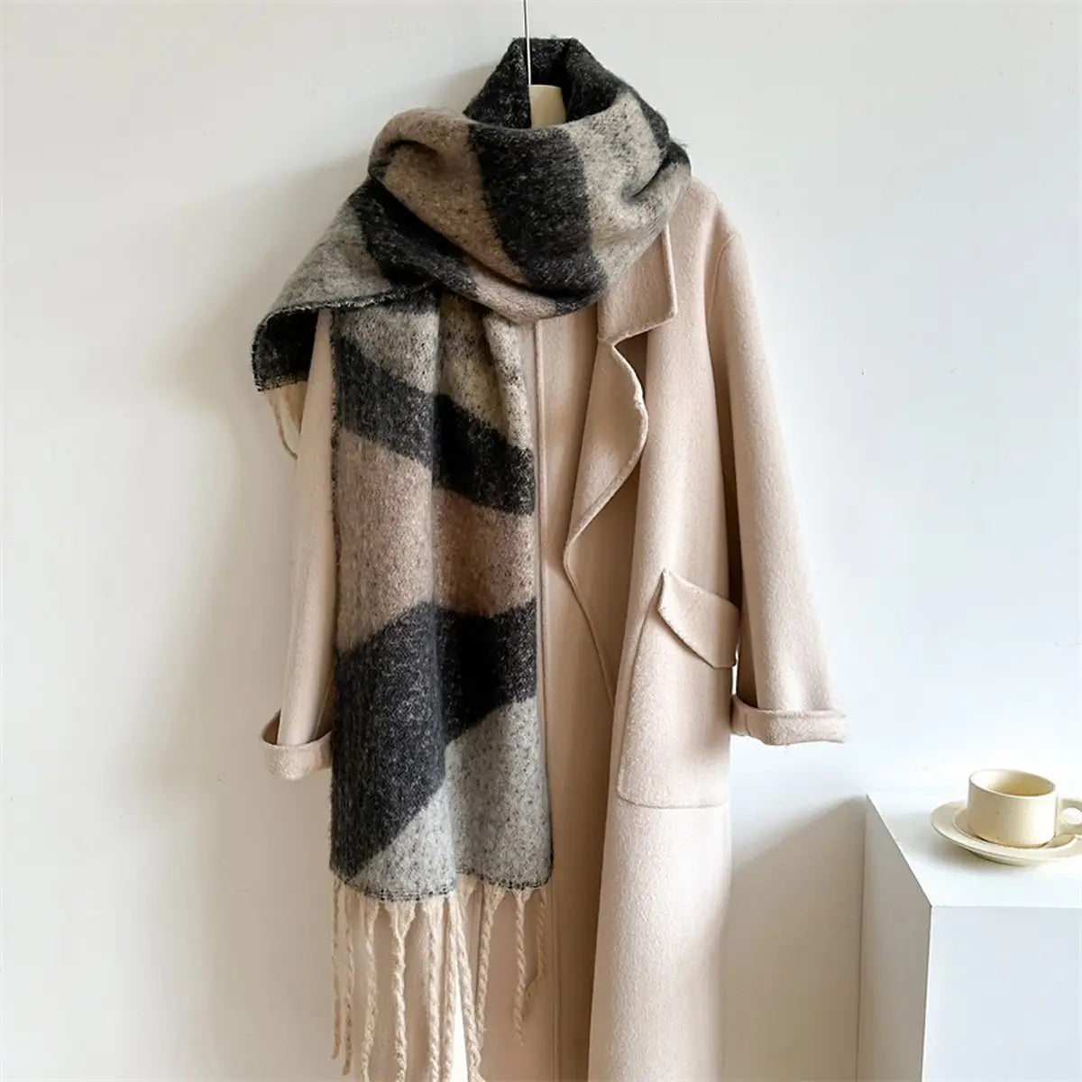 Colorblock Winter Scarf