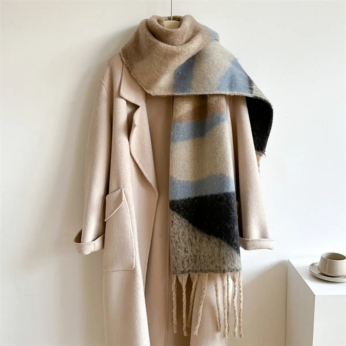 Colorblock Winter Scarf