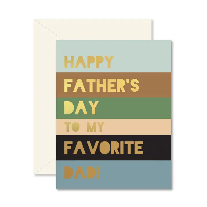 Color Block Father's Day Card