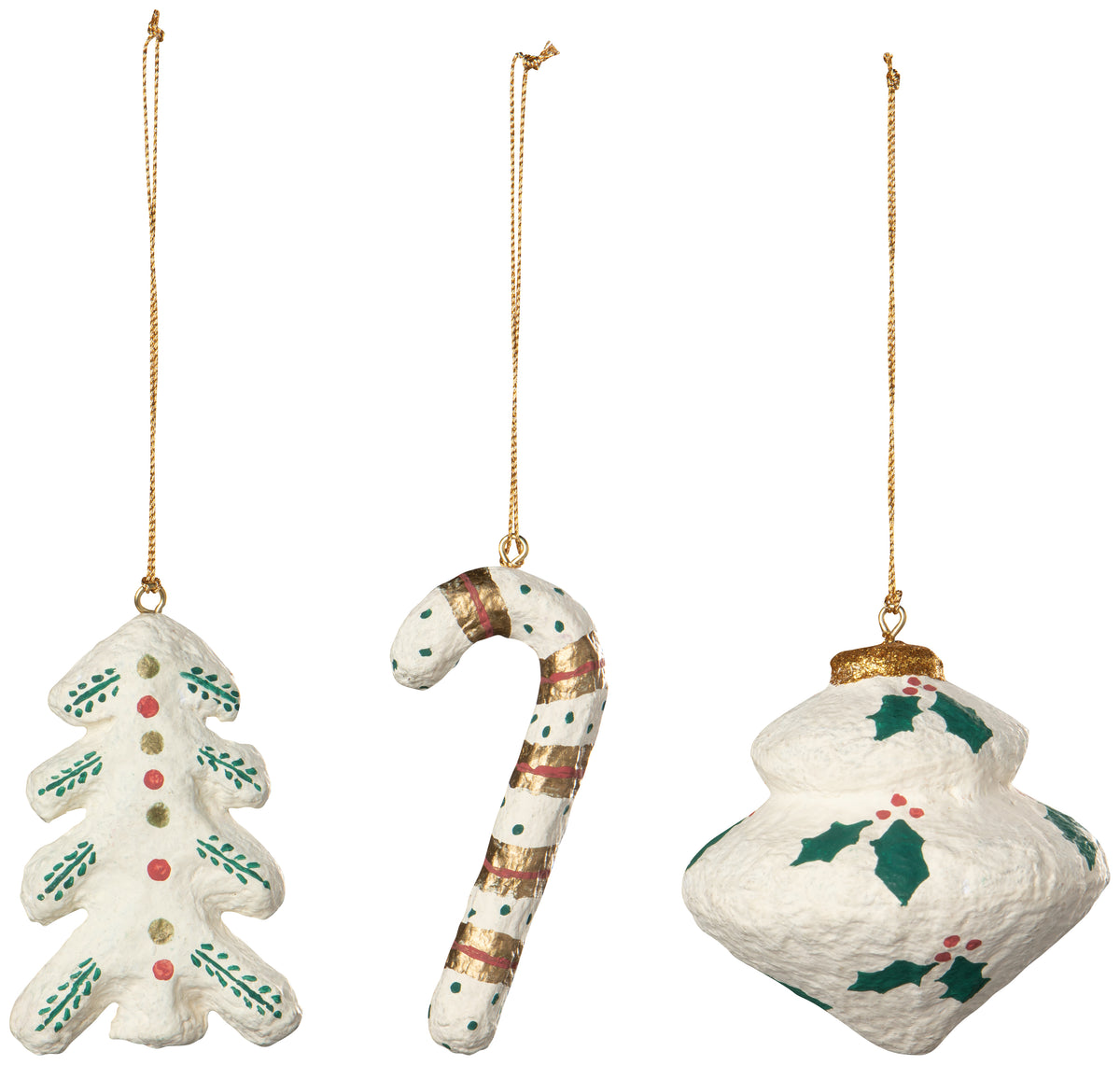 Yuletide Mache Christmas Tree Ornament