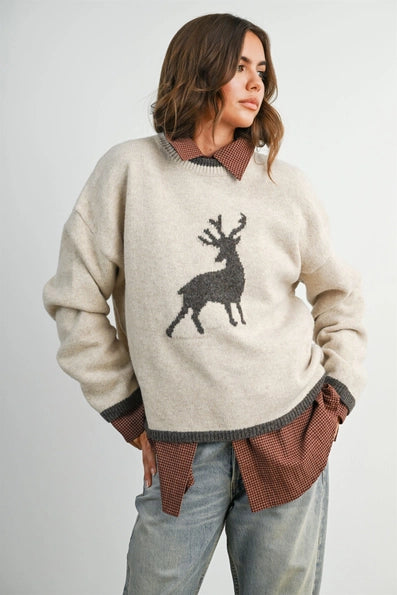 Reindeer Knit Sweater