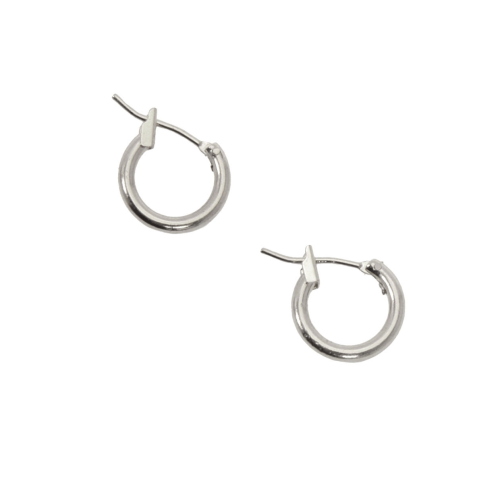 Silver Petite Hoop Earrings