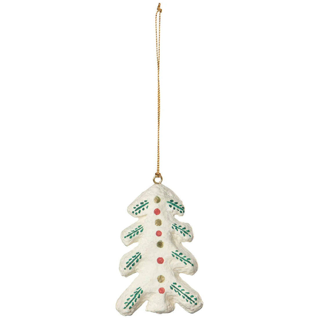 Yuletide Mache Christmas Tree Ornament